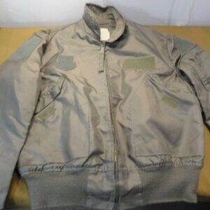 1988 JACKET FLYERS MENS szLARGE 42-44 SUMMER TYPE CWU-36/P NOMEX GREEN LD 6701